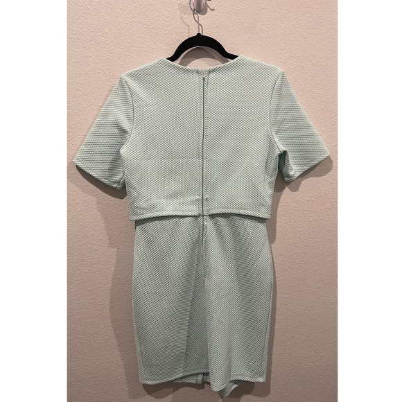 ASOS Aqua Shot Sleeve Mini Dress - Picture 3 of 3